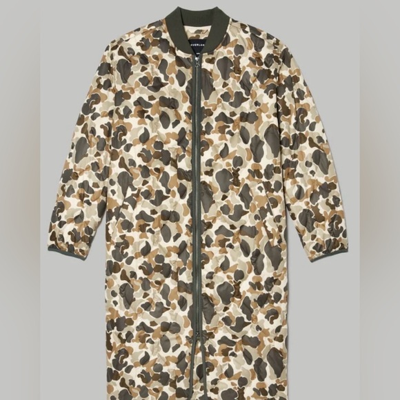 Everlane| The ReNew Long Liner-Biscotti Camo - Picture 4 of 6